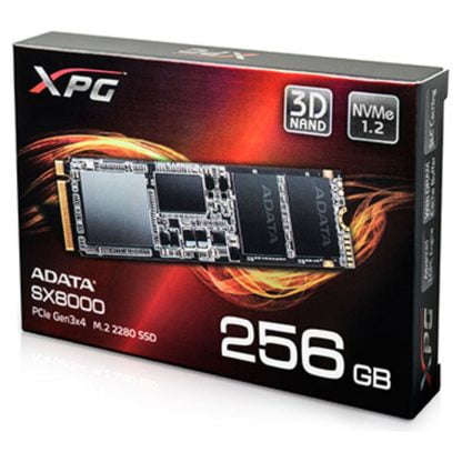 ADATA SX8000 256GB 3D NAND SSD M.2 PCIe Gen3x4 (ASX8000NP-256GM-C) - 1