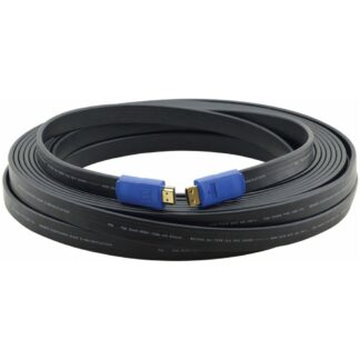 Kramer C-HM/HM/FLAT/ETH HDMI 2.0 harmaa litteä näyttökaapeli 7.6m (97-01014025) - 1