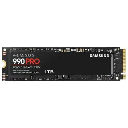 Samsung 990 PRO 1TB 3D MLC 3-bit SSD M.2 PCIe Gen4.0x4 (MZ-V9P1T0BW) - 1